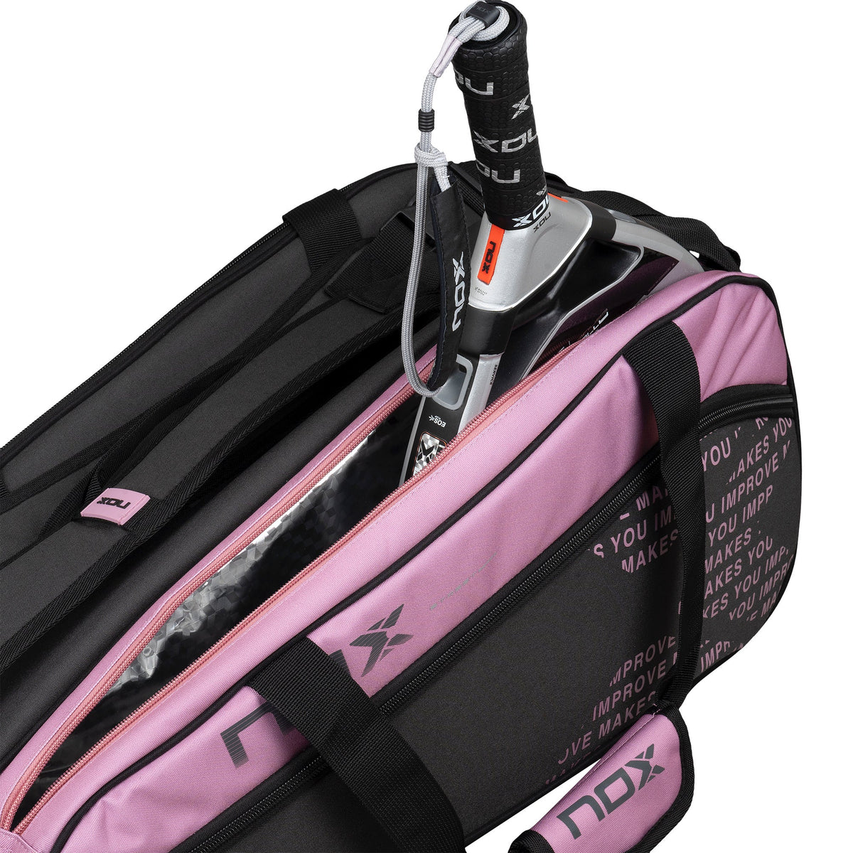 NOX Street Series Racket Bag – Pink/Grey